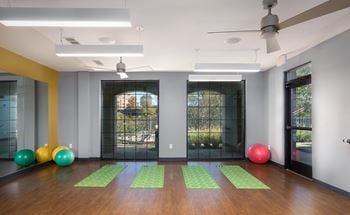 Fitness center with yoga room